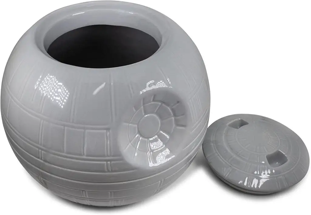 Star wars cookie jar - Seven20 Star Wars Death Star Ceramic Figural Cookie Jar | Food Storage Jar for Candy, Spice | Flour and Sugar Containers with Lids, Home & Kitchen Canisters for Counter Top - Image 1