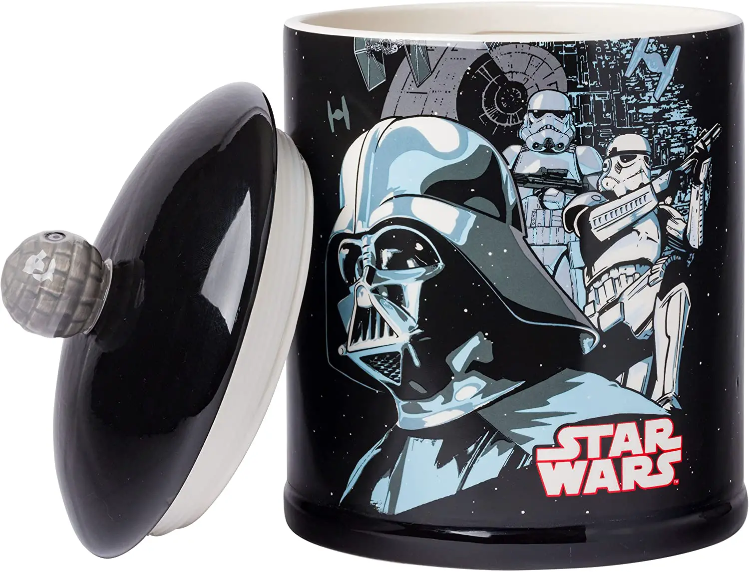 Star wars cookie jar - Silver Buffalo SW1338EG Star Wars Cookie Jar, Large, black - Image 1